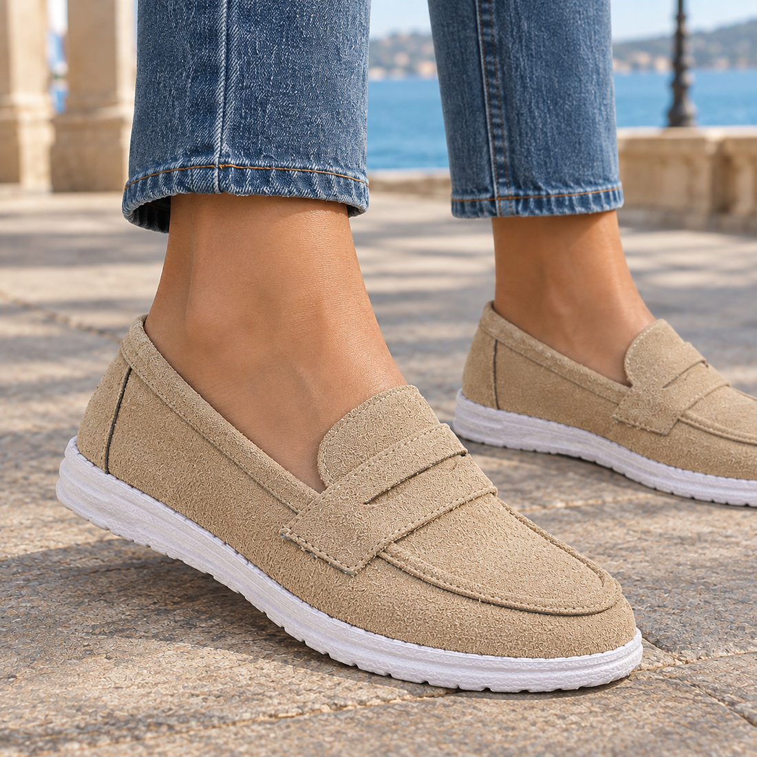 Barbaro Slip-On Loafers - Lead Product Detail