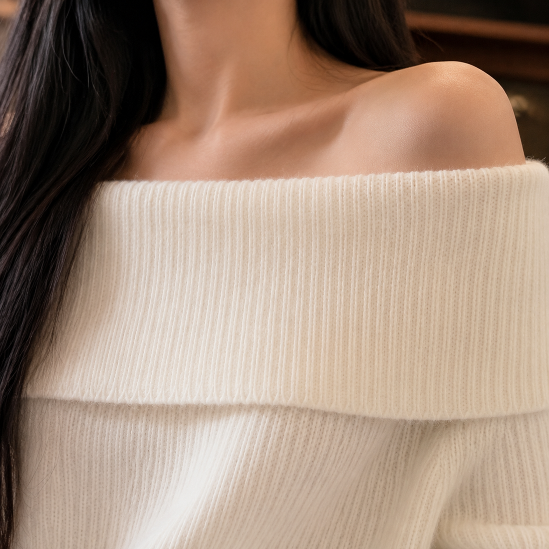 Fernanda Off Shoulder Sweater - Lead Product Detail