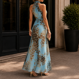 Petra Leopard Maxi Dress - Lead Alternate View
