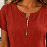 Georgina-Sage Zip Pocket Dress - Lead Product Detail