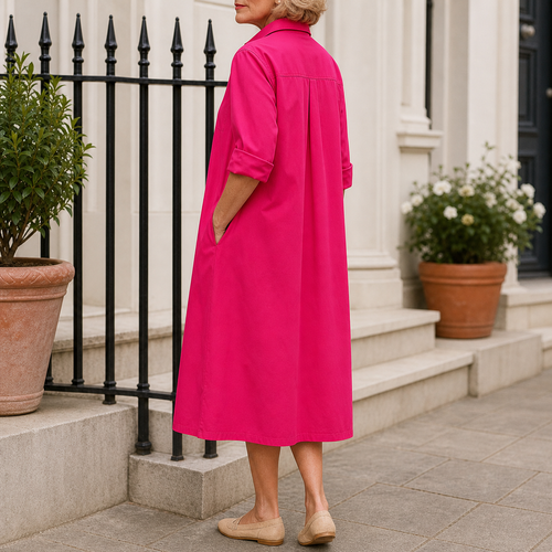 Adriana Shirt Dress - Lead Alternate View