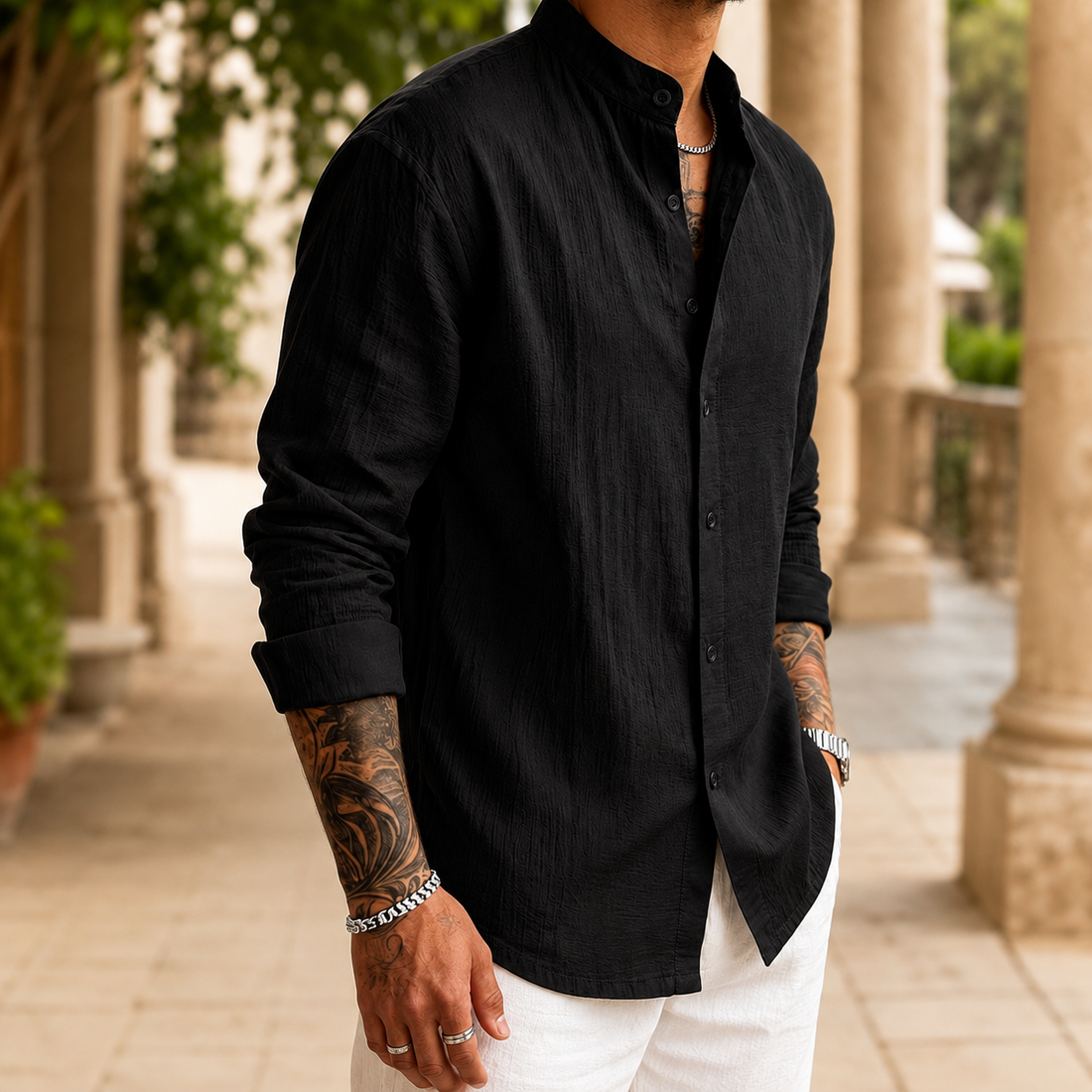 Carter Henley Shirt - Lead Alternate View
