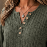 Maia-Jade Ribbed Top - Lead Product Detail