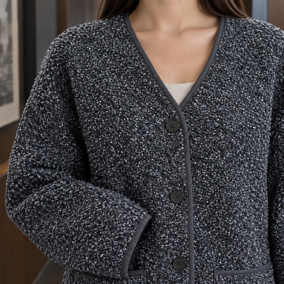 Mallory Fleece Jacket - Lead Product Detail