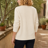 Oriana V Neck Sweater - Lead Alternate View