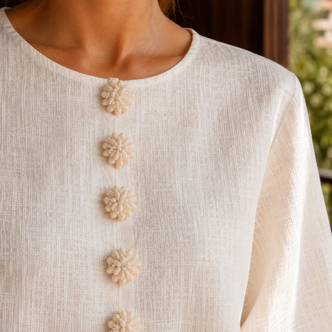 Freya-Claire Rosette Cuff Dress - Lead Product Detail