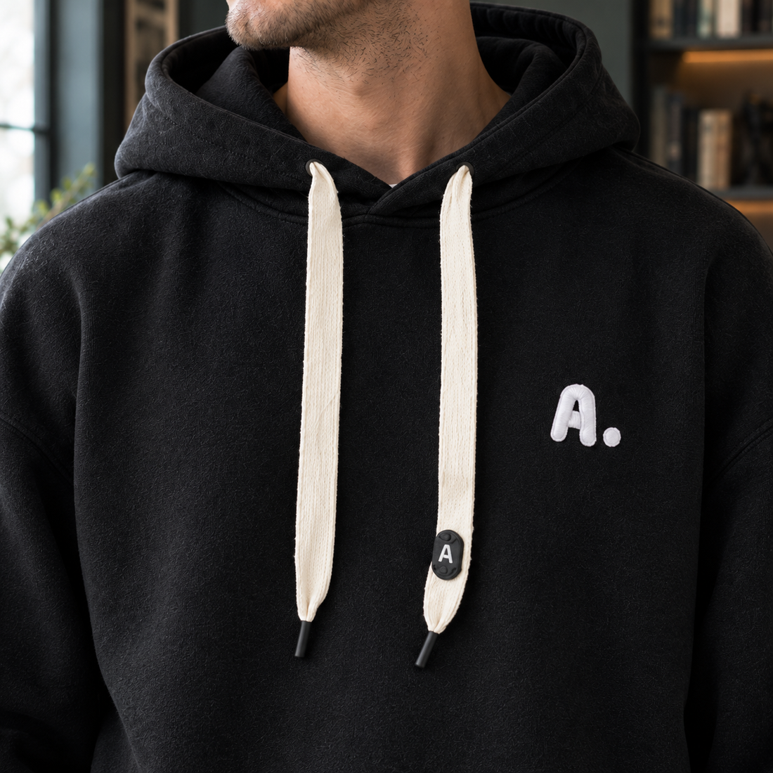 Odilon Fleece Hoodie - Lead Product Detail
