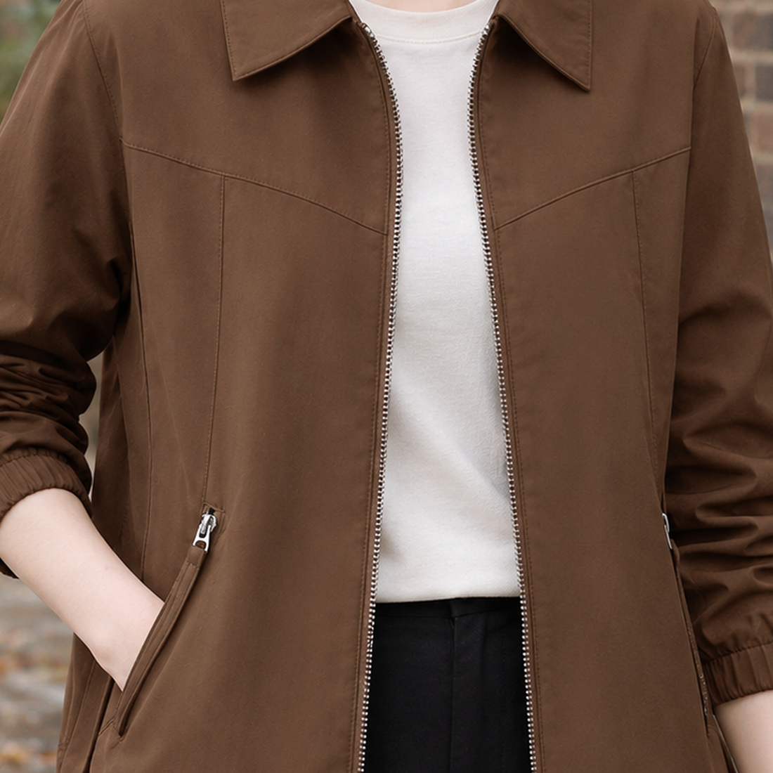 Henriette-Jane Zip Jacket - Lead Product Detail