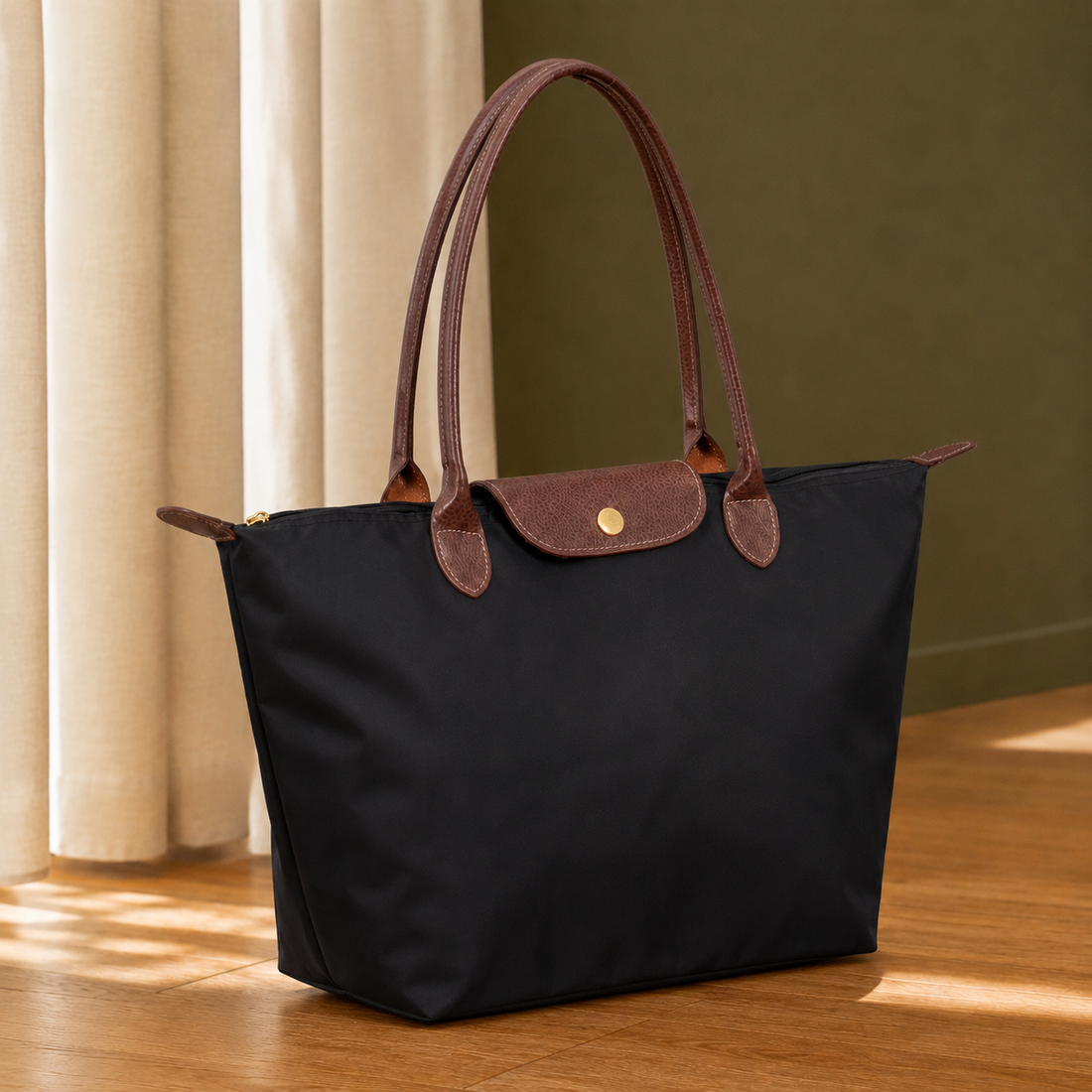 Alfieri Zip Tote Bag - Lead Alternate View