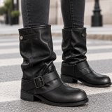 Maranello Buckled Boots - Lead Product Detail
