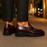 Giordano Double Monk Shoes - Lead Alternate View