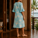 Eden Relaxed Midi Dress - Lead Alternate View
