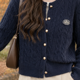 Lorelei-Jane Cable Knit Cardigan - Lead Product Detail