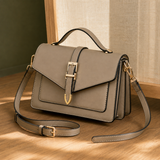 Bianchi Buckle Satchel - Lead Alternate View