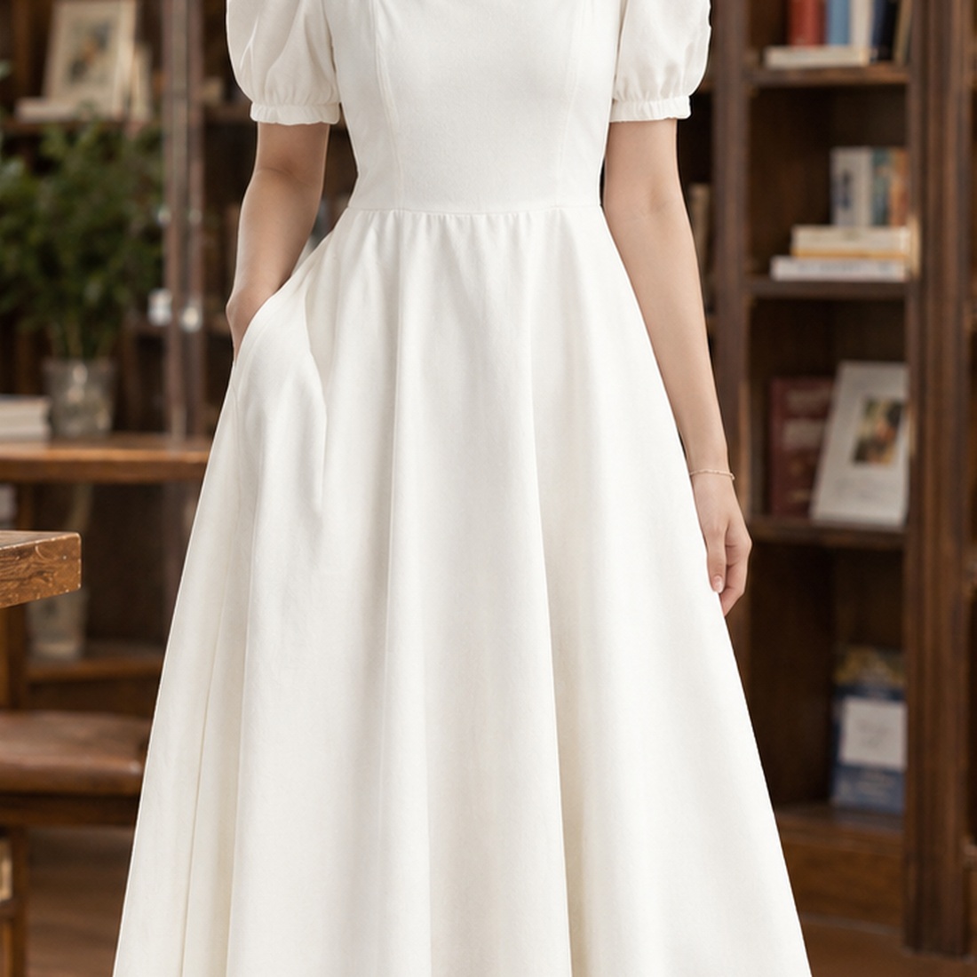 Sylvie-Hope Square Neck Dress - Lead Product Detail