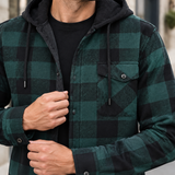 Giles Hooded Plaid Jacket - Lead Product Detail
