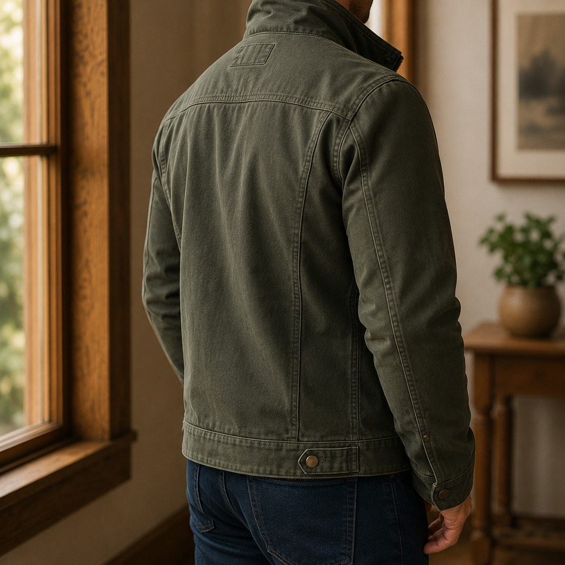 Theo Military Jacket - Lead Alternate View