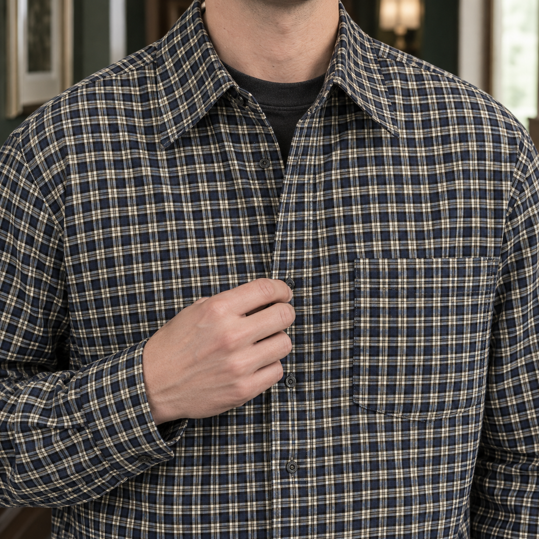 Jason Plaid Overshirt - Lead Product Detail