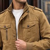 Damaso Military Jacket - Lead Product Detail