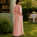 Esme Draped Maxi Dress - Lead Alternate View