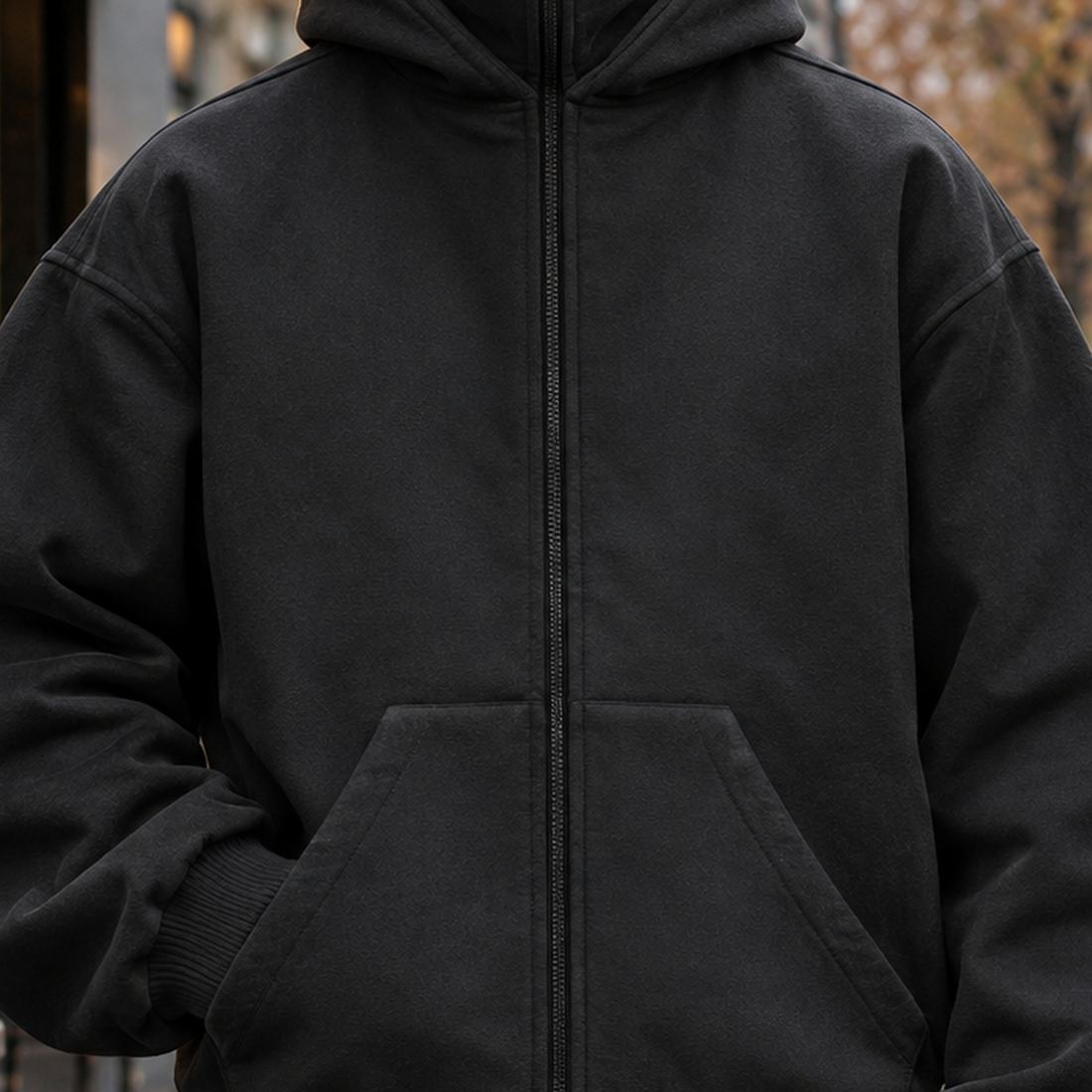 Philip-Cole Masked Zip Jacket - Lead Product Detail