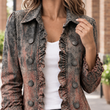 Serena-Rae Vintage Ruffle Jacket - Lead Product Detail