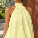 Ilaria-Hope Halter Mini Dress - Lead Product Detail