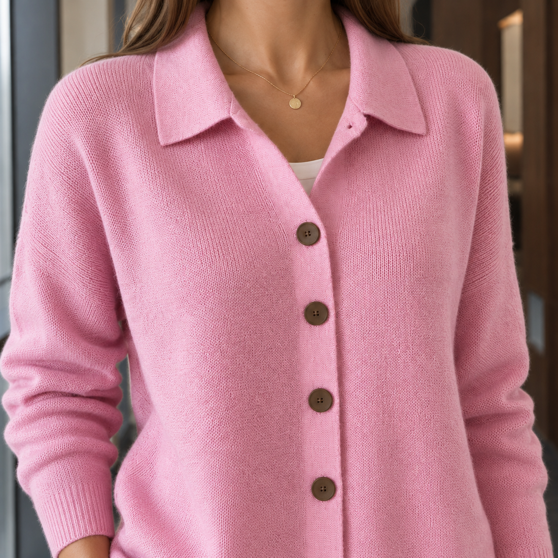 Eliana Collared Cardigan - Lead Product Detail