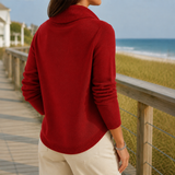 Yvette Cowl Neck Sweater - Lead Alternate View