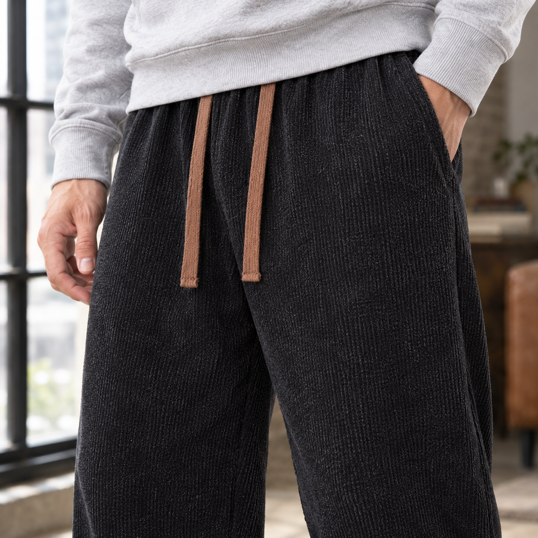 Gilles Straight Leg Pants - Lead Product Detail