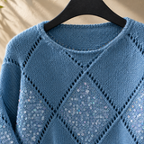 Maylis-Louise Sequin Sweater - Lead Product Detail