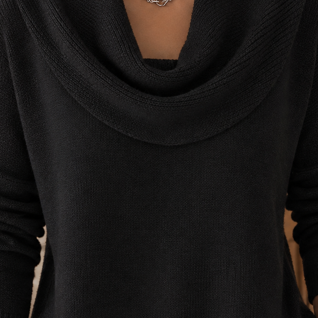 Tiffany-Marie Cowl Sweater - Lead Product Detail