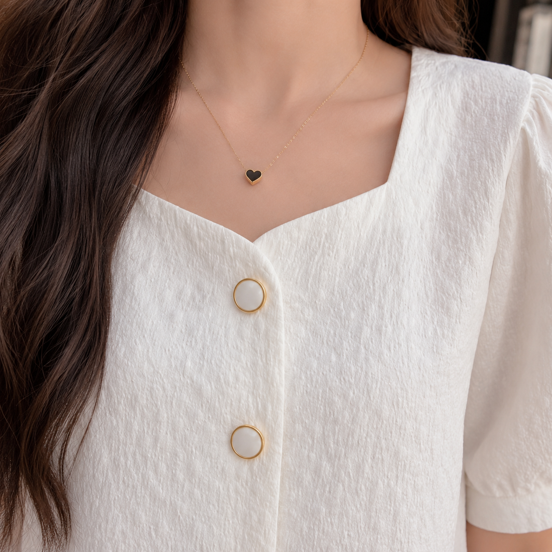 Fabienne Square Neck Top - Lead Product Detail