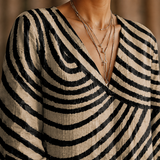 Lorelei Abstract Maxi Dress - Lead Product Detail