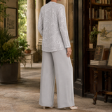 Vivienne Sequin Pants Set - Lead Alternate View
