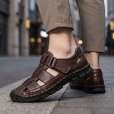 Romano Closed Toe Sandals - Lead Alternate View
