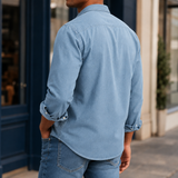 Hudson Cotton Shirt - Lead Alternate View