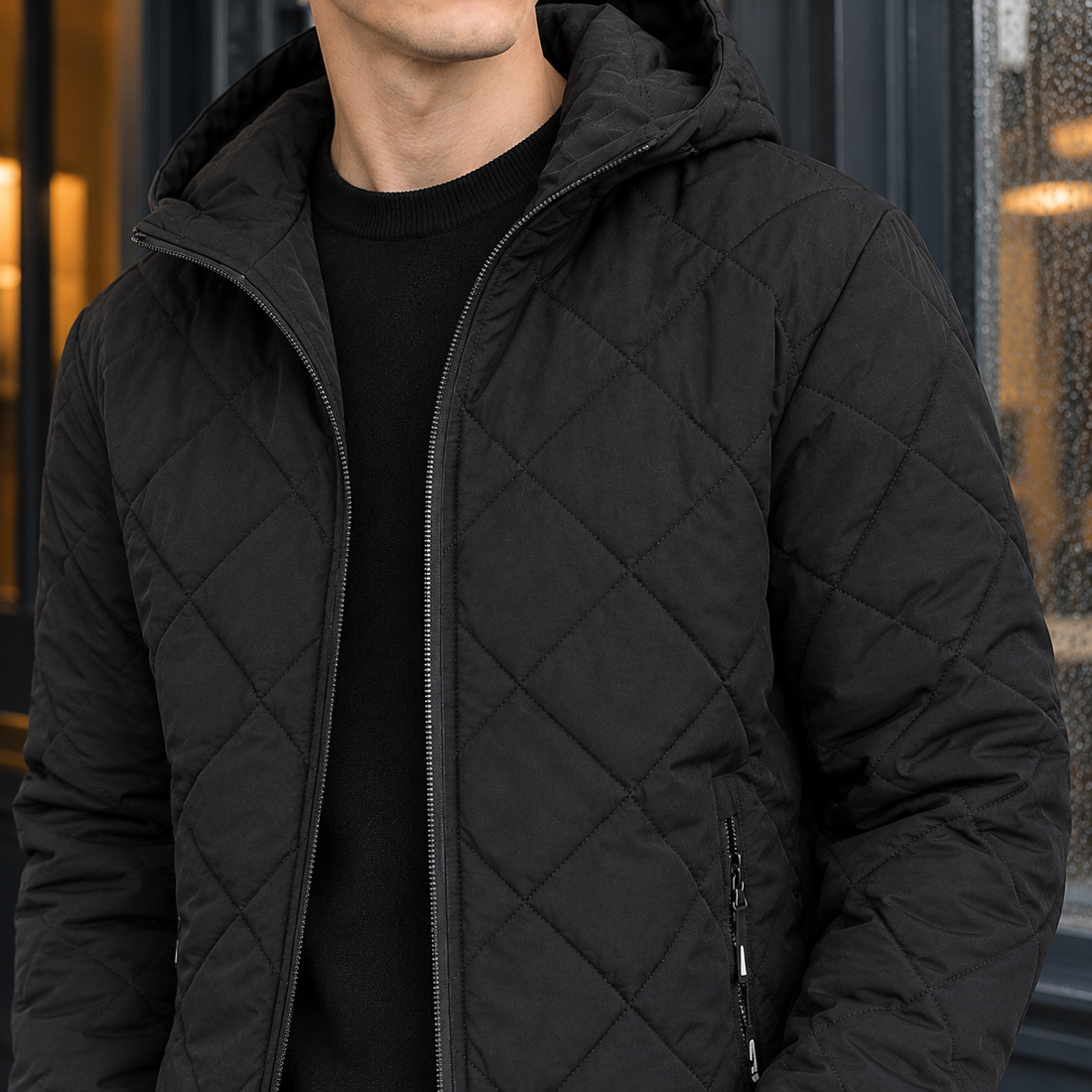 Balthasar Quilted Jacket - Lead Product Detail