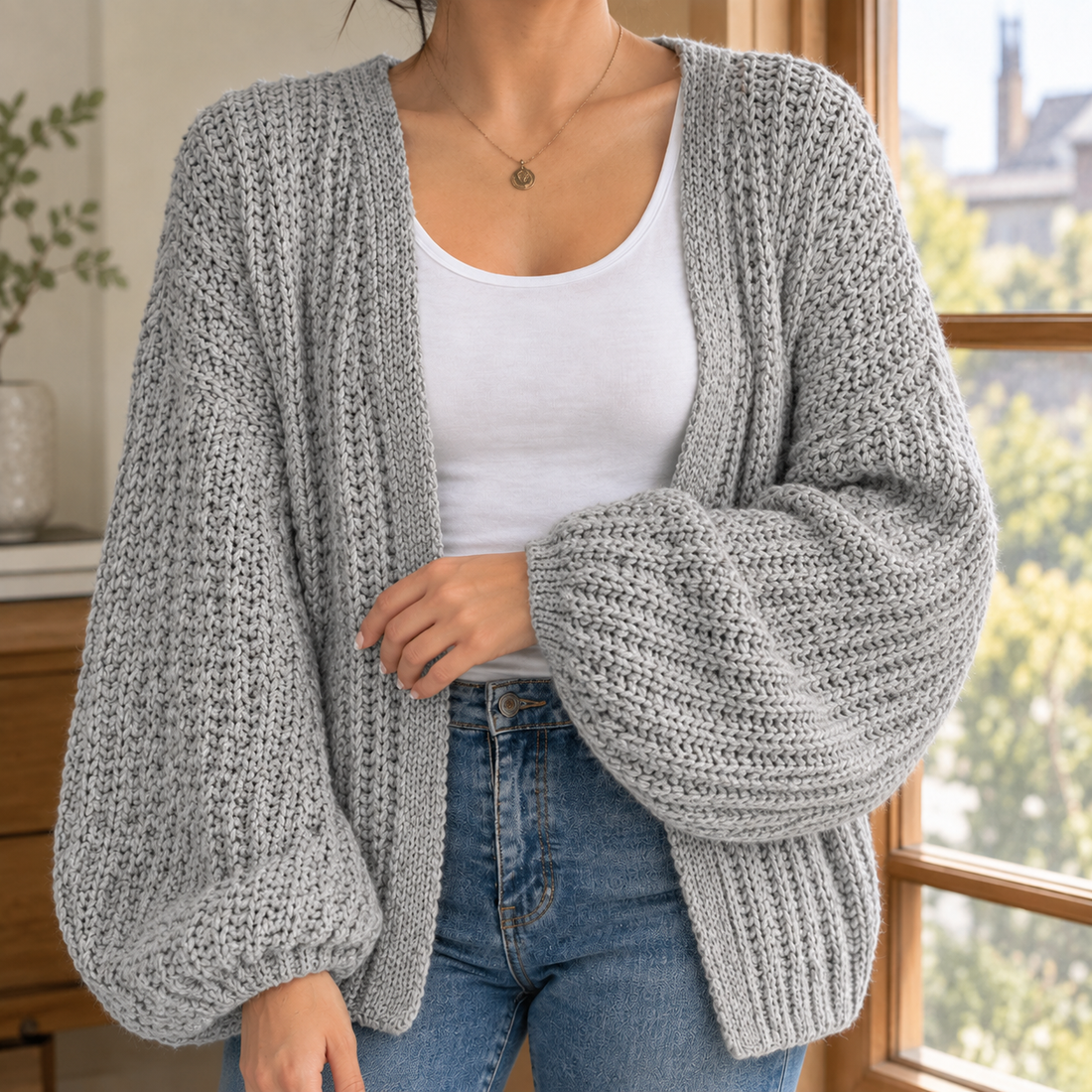 Allegra Chunky Cardigan - Lead Product Detail