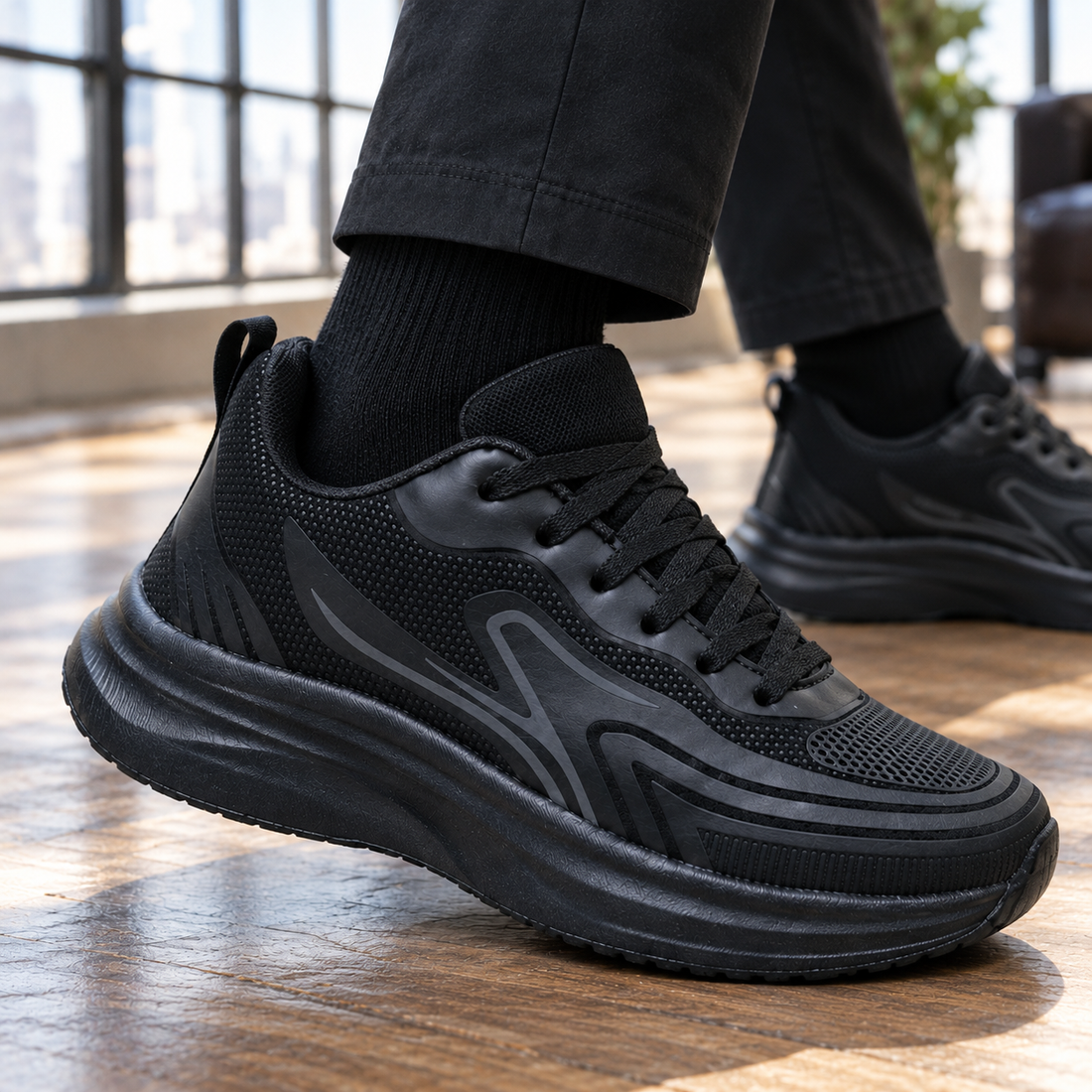 Ferrero Leather Sneakers - Lead Product Detail