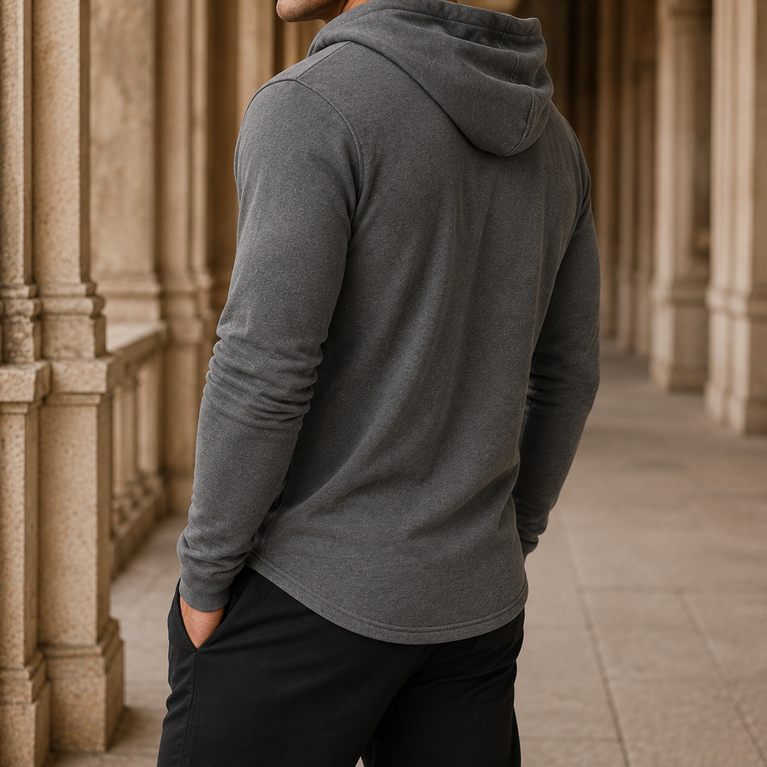 Marcel Lace-Up Sweater - Lead Alternate View