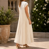 Vivienne Pleated Maxi Dress - Lead Alternate View