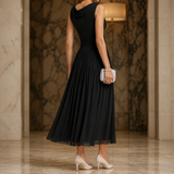 Calla Cowl Midi Dress - Lead Alternate View