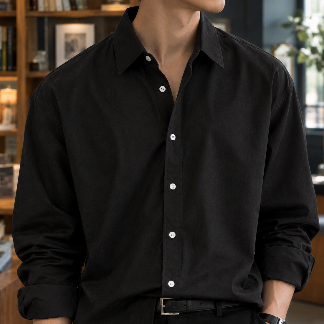 Nicholas Relaxed Shirt - Lead Product Detail