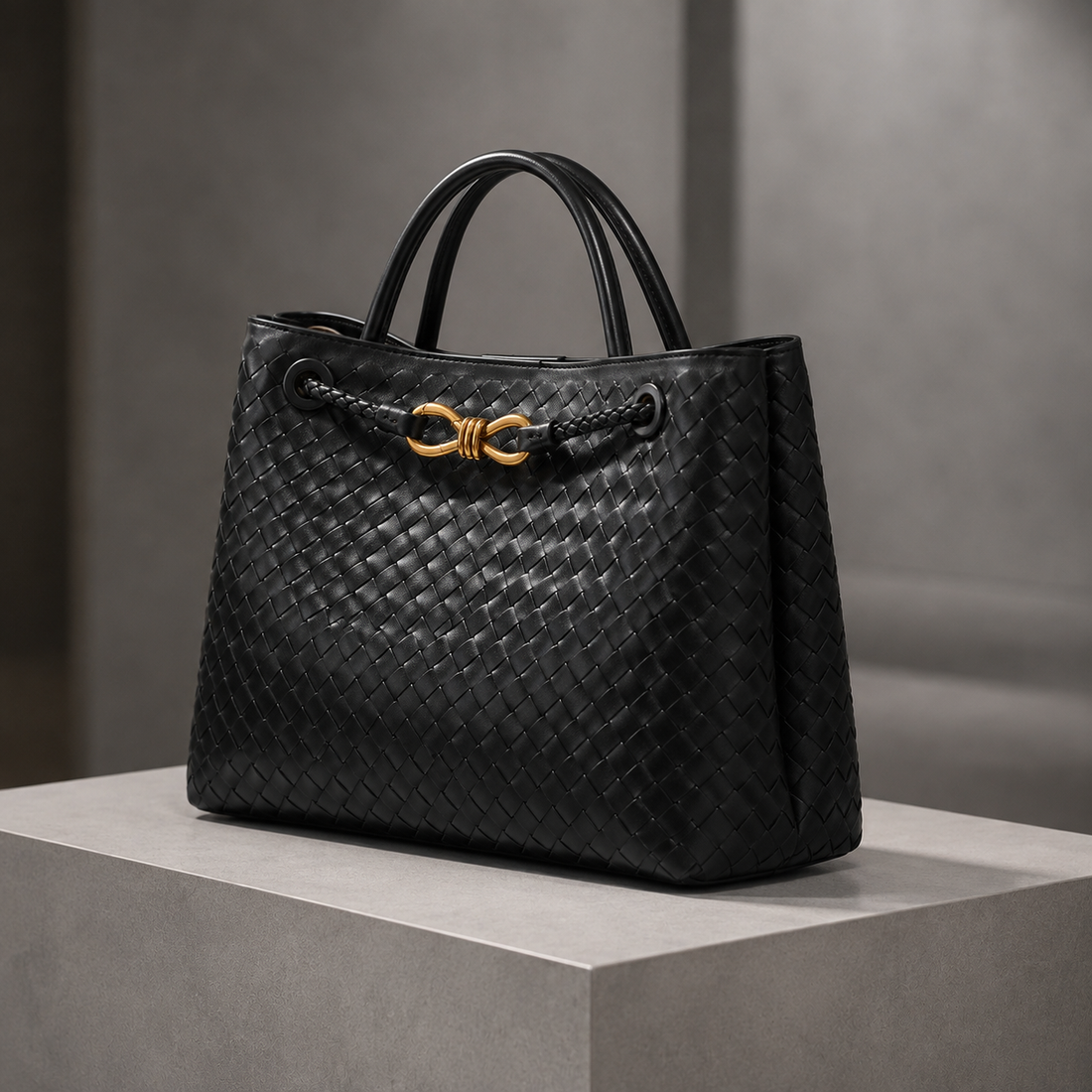 Piras Woven Handbag - Lead Alternate View