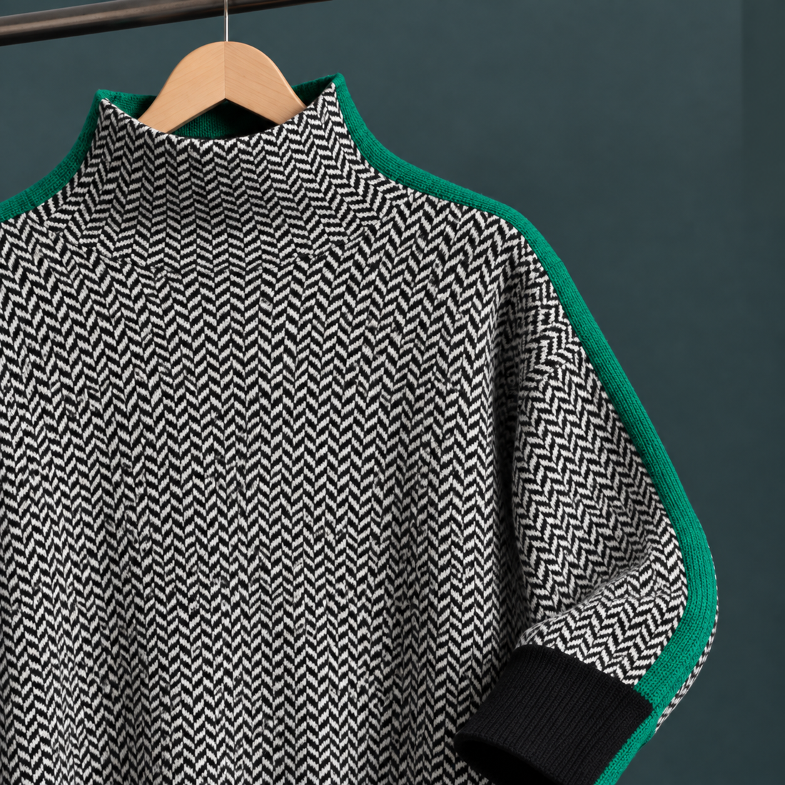 Lisandra Mock Neck Sweater - Lead Product Detail