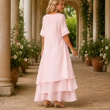 Darcy Layered Maxi Dress - Lead Alternate View
