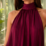 Alina-Grace Halter Mini Dress - Lead Product Detail