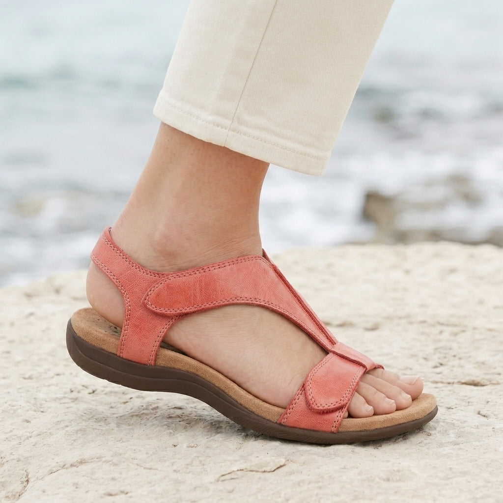 Capri Adjustable Sandals - Lead Alternate View