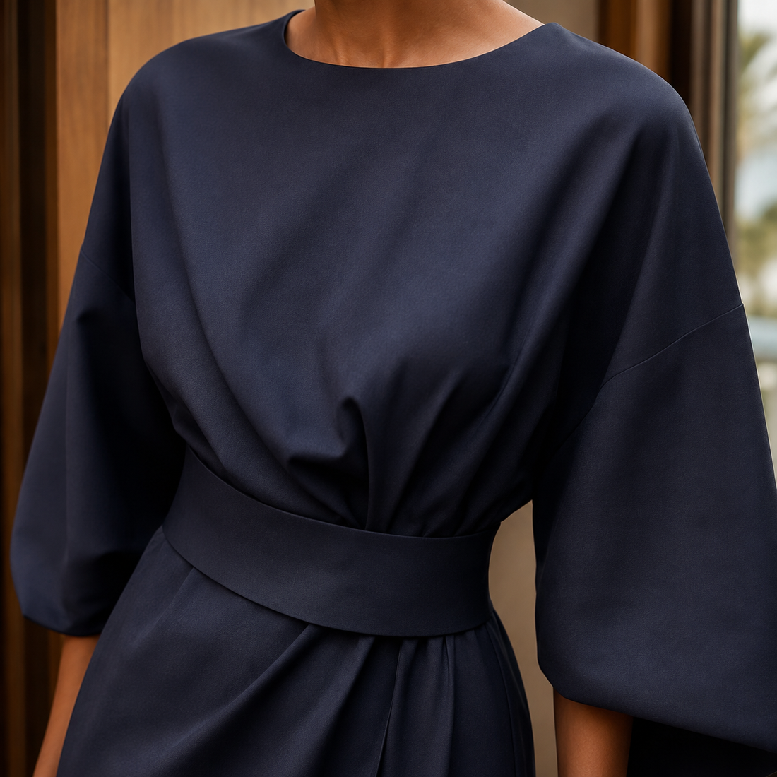 Astrid-Hope Belted Midi Dress - Lead Product Detail